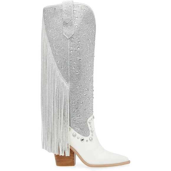 Steve Madden Women's Lexy Rhinestone Western Boot. Sz: 6 - Picture 2 of 16